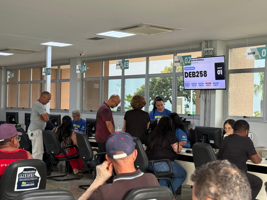 Aparecida mantém SACs abertos para IPTU e ITU nesta quinta 02 