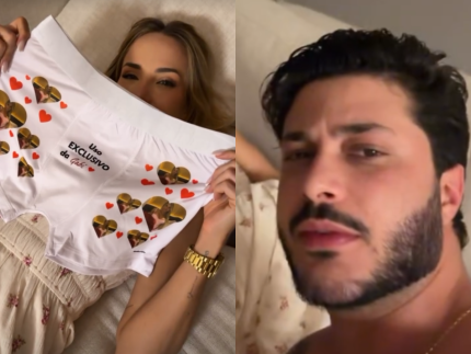 Gabi Martins presenteia namorado com cueca personalizada com seu rosto: “Vai usar sim!”