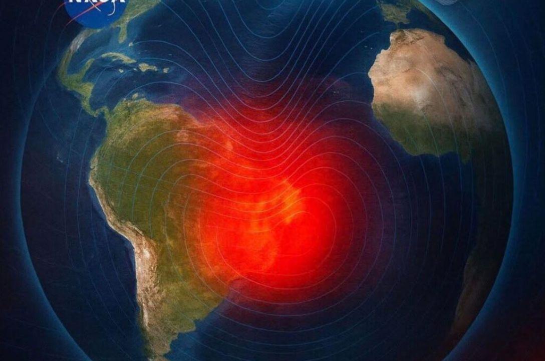 NASA alerta para anomalia magnética que atinge o Brasil