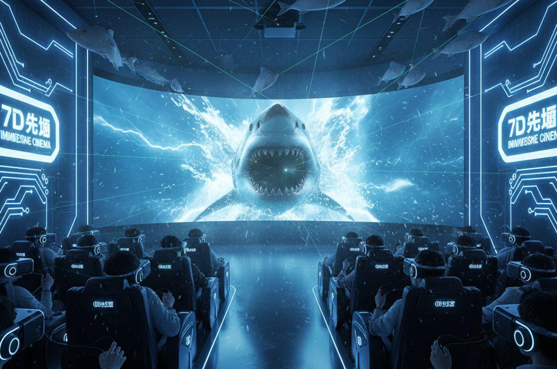 Salas de cinema 7D imersivas estão revolucionando a China