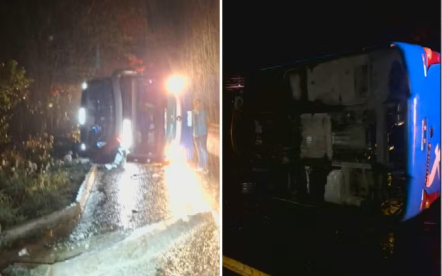 Acidente com ônibus deixa três mortos e feridos na GO-060