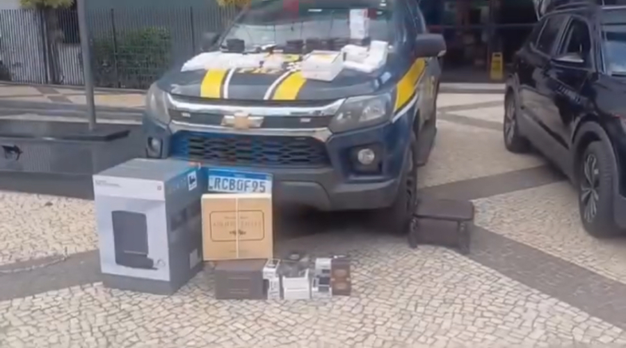 PRF intercepta carga de canetas emagrecedoras e celulares ilegais