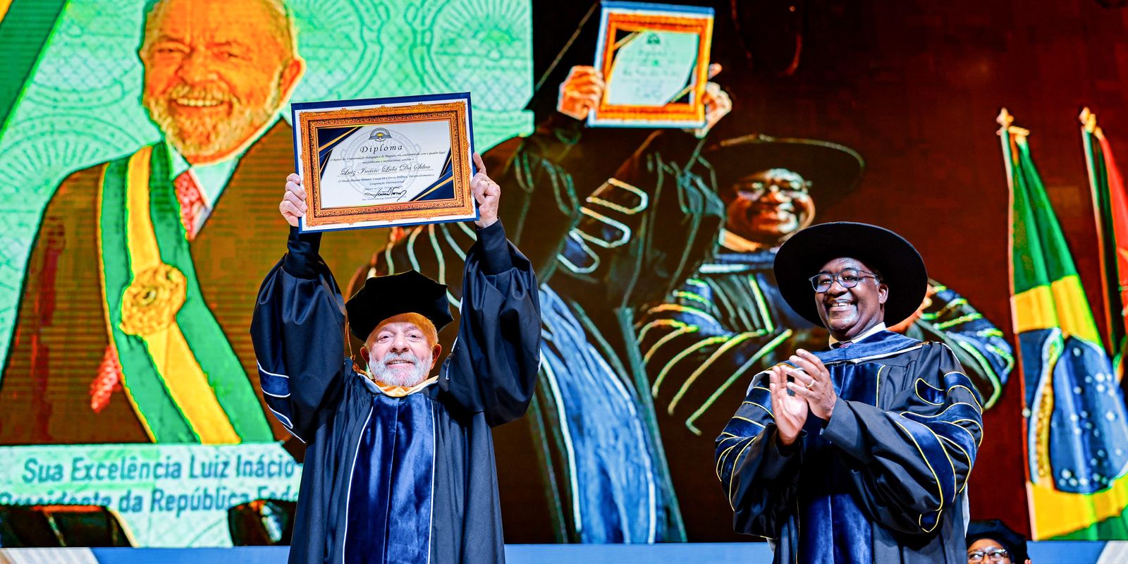 Lula recebe título de doutor honoris causa em Moçambique