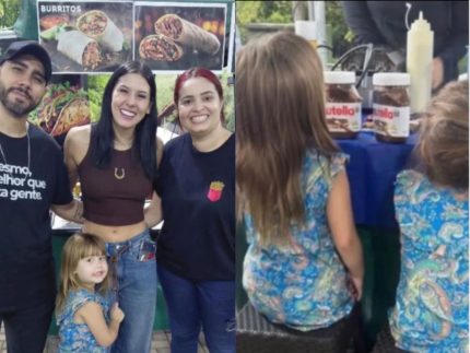 Ana Castela leva filhos de Zé Felipe e Virginia para pastelaria em Goiânia