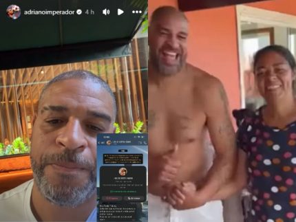 Golpistas enganam mãe de Adriano Imperador e ex-jogador dá prazo para devolução