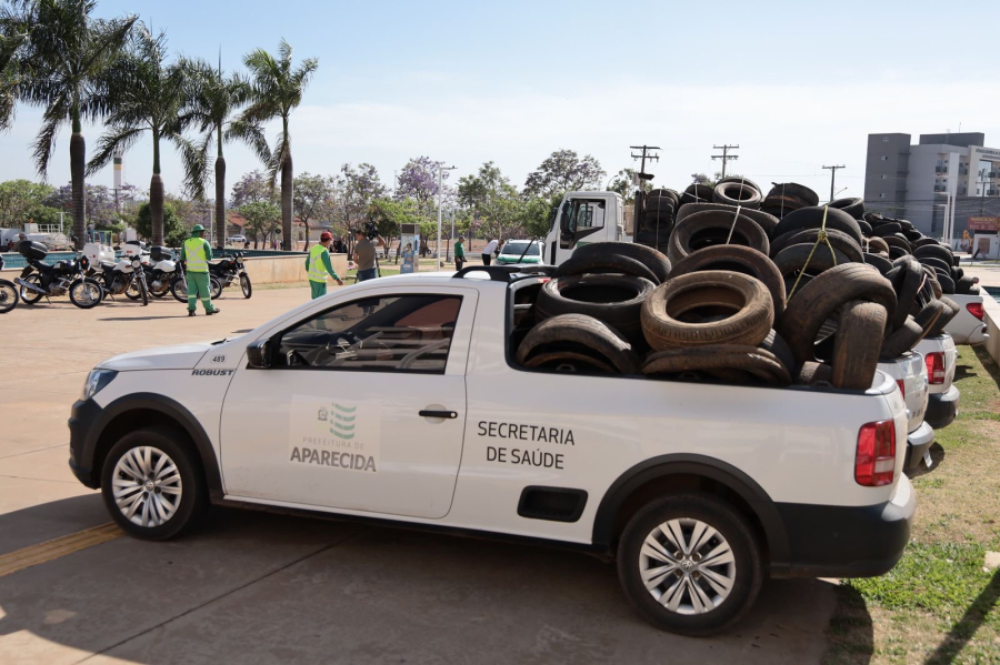 Aparecida intensifica combate ao Aedes e recolhe 17,6 mil pneus