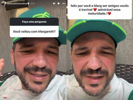 Ex de Margareth Serrão, Danilo Nascimento se pronuncia e comenta rumor de reconciliação