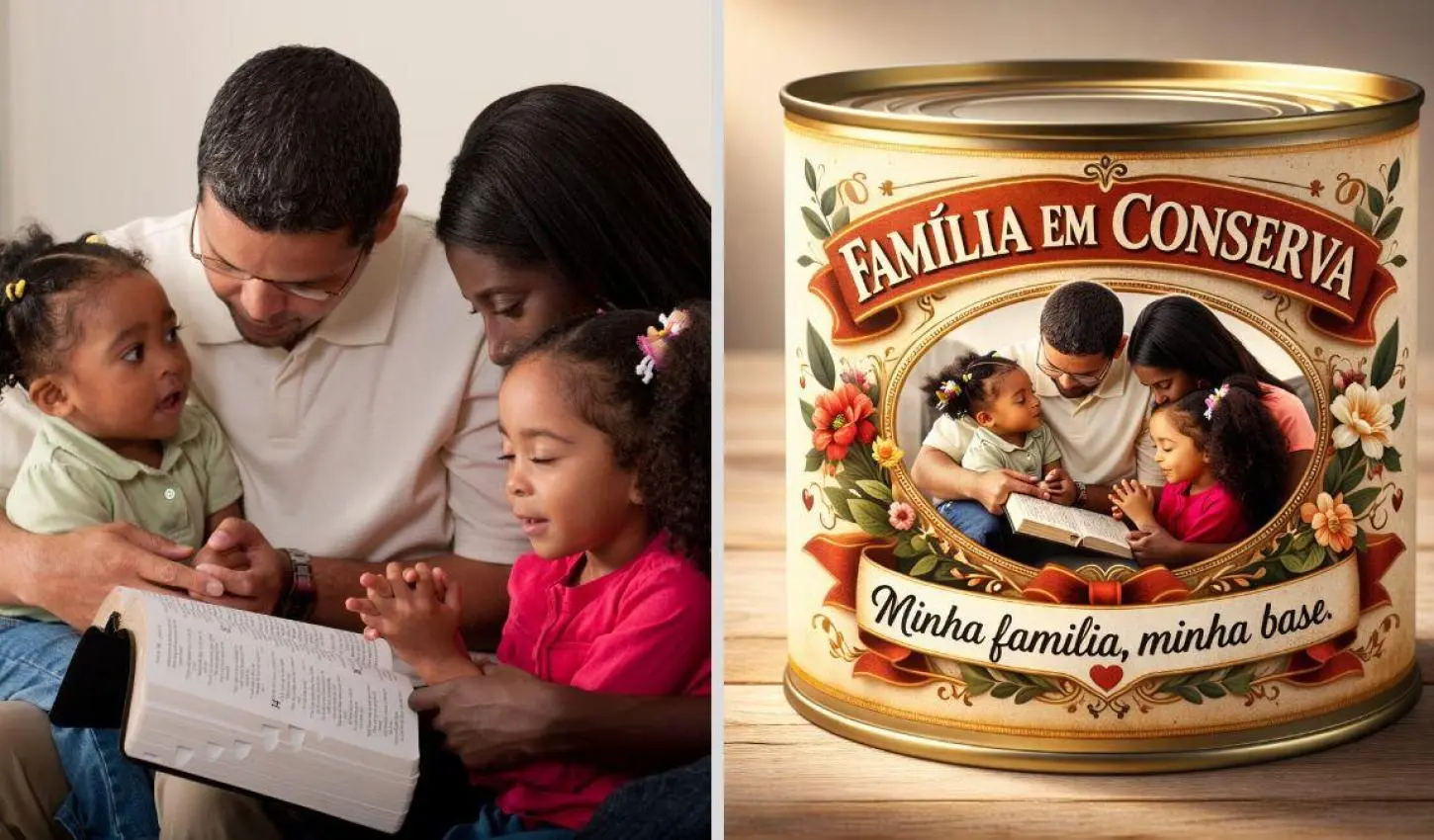 Veja como fazer a trend da lata "Família em Conserva" com IA